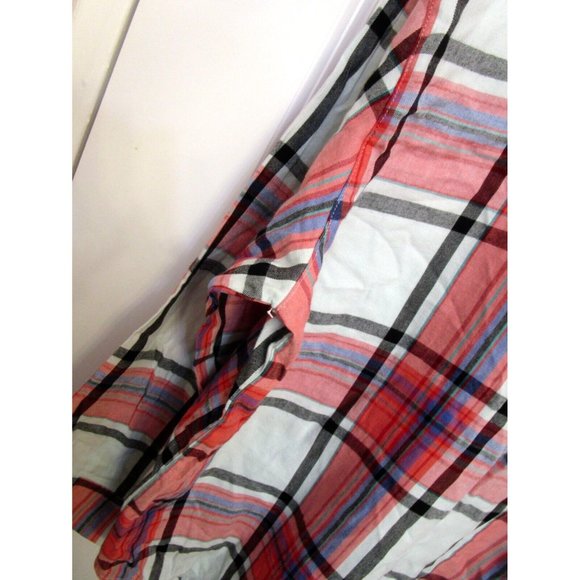 Victoria's Secret Large Pajama Top/Chemise/Shirt Plaid Soft - Multicolor NWOTag - Picture 8 of 12